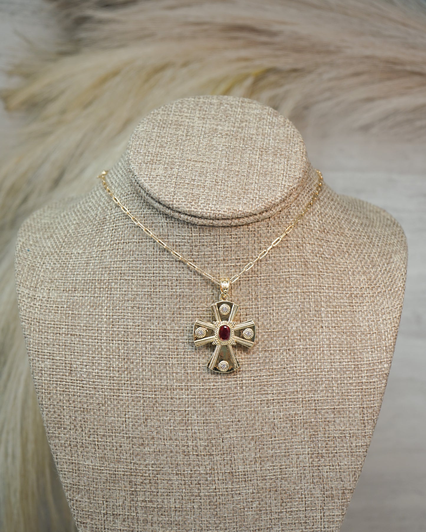 Gracie Cross Necklace